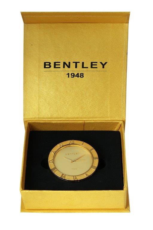 Bentley 1948 Single Gold Plated Table Clock